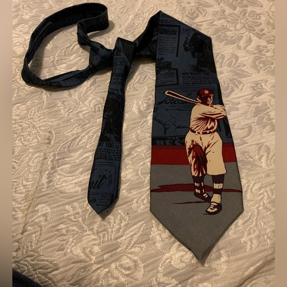 SPENCER & LOWE BASEBALL TIE Silk made in the USA